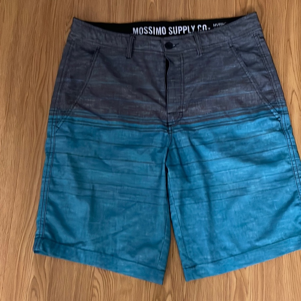 Blue and gray Mossimo Supply Co size 32 swim trunks